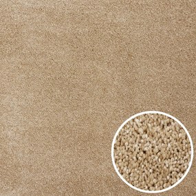 AKCIA: 60x110 cm Kusový koberec Velur Ultra béžový - obšitý zo všetkých strán, šíře, béžová, filc, kancelária, AladinWorld Expres