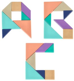 IKO Drevené puzzle – Tangram