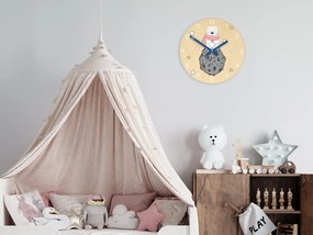 Dětské nástěnné hodiny Ami Lední medvěd 30 cm vícebarevné