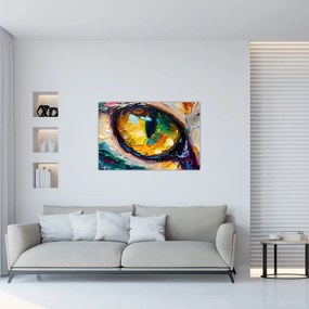 Obraz - Maľba mačacieho oka (90x60 cm)