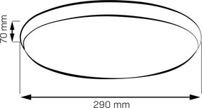 LED stropné svietidlo LIBRA LED/15W/230V 4000K pr. 29 cm zlaté