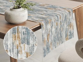 Biante Dekoračný behúň na stôl Porto PRT-010 Modro-sivo-hnedý melír 35x180 cm