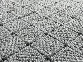 Vopi koberce AKCIA: 133x400 cm Metrážny koberec Udinese sivý - neúčtujeme odrezky z role! - S obšitím cm