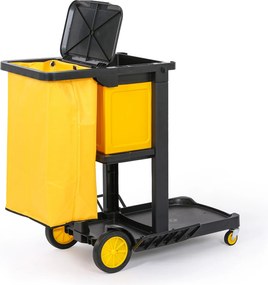 Profesionálny upratovací vozík s vrecom a vekom, 1120 × 470 × 990 mm