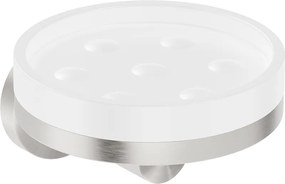 Mexen Triv, nástenný držiak na mydlo, biela / brúsená oceľ, 70A33055-97W