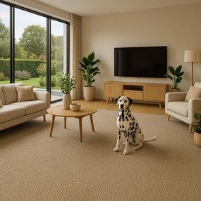 Condor Carpets, Koberec metráž Rambo-Bet 71, na mieru, šíře 2m,4m, béžová, filc, kuchyňa