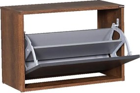 Botník (skrinka na topánky) Tosina 1 (orech oslo + antracit). Akcia -13%. Vlastná spoľahlivá doprava až k Vám domov. 1094529