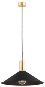 Argon 4912 - Luster na lanku MINORI 1xE27/15W/230V čierna/zlatá