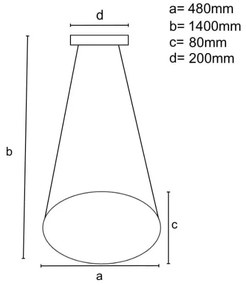 LED Stmievateľný luster na lanku LED/65W/230V 3000-6500K šedá + diaľkové ovládanie