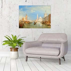 Obraz - Joseph Mallord William Turner, Venice the Dogana and San Giorgio Maggiore, reprodukcia (70x50 cm)