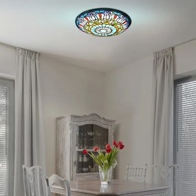 Brilagi - Tiffany vitrážové stropné svietidlo LORAS 2xE27/60W/230V