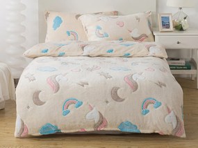 XPOSE® Mikroplyšové obliečky DUHA Exclusive (svietiaci efekt)