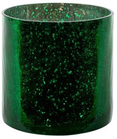 SKLENENÝ KVETINÁČ VERRE3 (4) (FI) 15X15 CM ZELENÉ