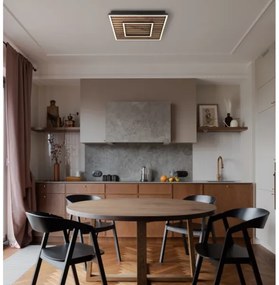 Globo 67345D - LED stropné svietidlo WOODY LED/18W/230V 3000K 30x30 cm