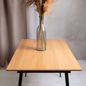 Rozkladací stôl 708862 A béžový / čierny