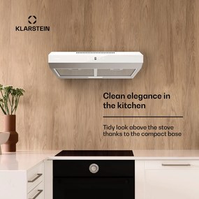 Klarstein Contempo Neo, digestor, podskrinkový, recirkulácia, 175 m³/h, SenseControl, integrované dotykové ovládanie, nehrdzavejúca oceľ / akrylové sklo