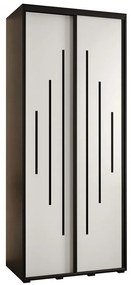 Skriňa 45 Canaris 12 120 čierna/biela/čierna