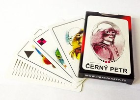 Černý Petr společenská hra karty v papírové krabičce 6x9cm