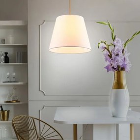 Luster na lanku ELENA 1xE27/20W/230V biela