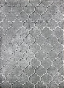 Koberec Elite 17391 GREY – sivý obdĺžnikový koberec s vzorom Rozmer: 200x290 cm