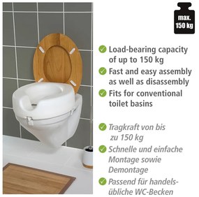 Zvýšené WC sedadlo Secura – Wenko