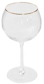 Pohár LYNN na stopke so zlatým okrajom 719721