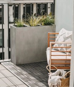 Kvetináč ELEMENTO, sklolaminát, šírka 88 cm, betón design