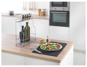 Polica na korenie s 2 poschodiami Metaltex Balsamico