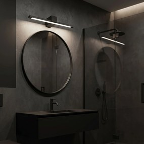 Toolight Toolight, LED nástenné svietidlo, 60cm, 12W, 4000K, 1000lm, SWE050-1W, čierna matná, OSW-20150