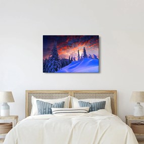 Obraz - Zimný súmrak (90x60 cm)