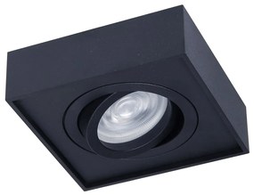 EUlight Podhľadové svietidlo Nusa Square, 1x čierne kovové tienidlo, (možnosť polohovania), b