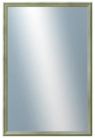 DANTIK - Zrkadlo v rámu, rozmer s rámom 40x60 cm z lišty Y-ka zelená linka (3126)