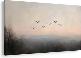 Obraz - Hejno vtákov (90x60 cm)