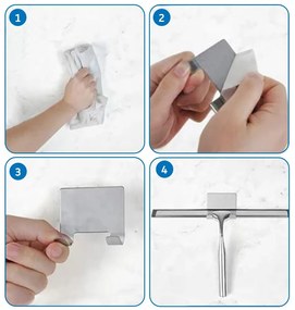 Rea príslušenstvo, stierka do sprchového kútu s držiakom YZ-G04, zlatá lesklá, REA-72000