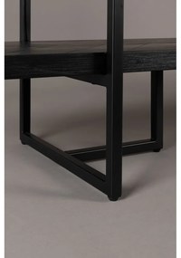 Čierna knižnica v dekore exotického dreva 140x146 cm Class - Dutchbone