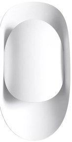 Nástenné svietidlo Tear, 1x biele kovové tienidlo