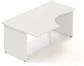 Ergonomický stôl Visio 160 x 100 cm, ľavý, biela