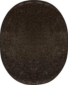 Vopi, Kusový koberec Laguna LUX čokoláda ovál, 80x150 ovál, hnedá, obývacia izba