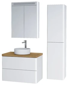 Mereo Mereo, Siena, kúpeľňová skrinka s umývadlom z liateho mramoru 61 cm, MER-CN410M