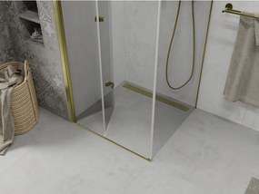 Mexen Lima sprchovací kút 70x70 cm, priehľadná, zlatá, 856-070-070-50-00