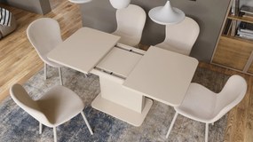 ASTON MINI-Z Béžová (Šampanská) - rozkladací stôl so zdvíhacou doskou