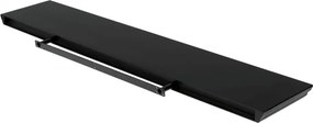 Nástenná polica 120 cm čierna P-026 BK