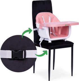 Detská jedálenská stolička 2v1 ružová ECOTOYS
