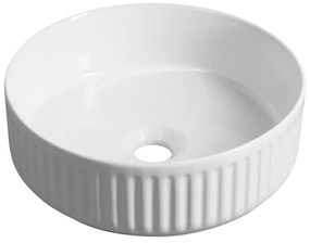Biele keramické okrúhle umývadlo ø 36 cm Ion – Sapho