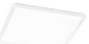 Biele štvorcové stropné LED svietidlo Trio Camillus, 30 x 30 cm