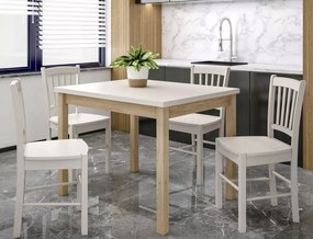 Jedálenský stôl Adam 80 cm kašmír/dub cremona torro