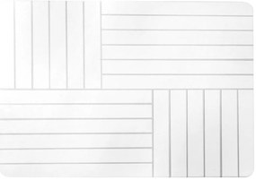 Biela kúpeľňová predložka 50x70 cm Malta – douceur d'intérieur