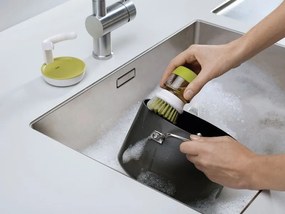Kefa na umývanie riadu Palm Scrub s pumpičkou grafitová