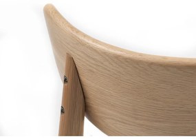 Svetlosivá/v prírodnej farbe jedálenská stolička Elim – Unique Furniture
