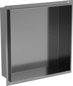 Mexen X-Wall-NR, polica na zapustenie bez príruby 30 x 30 cm, grafitová matná - 19E1303010